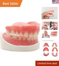 Denture Do it Yourself Full Set of Top and Bottom Fake Teeth for Improve Your...