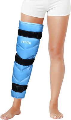 REVIX Full Leg Ice Pack Wrap around Entire Leg, Reusable Gel Cold Wrap for Hip,