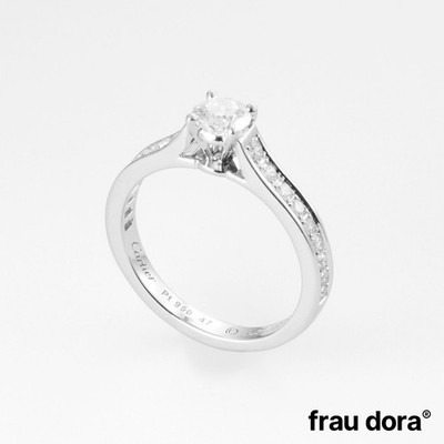 Ring Etincelle de Cartier Solitär, Diamant im Brillantschliff, Ausgefasst 950 PT