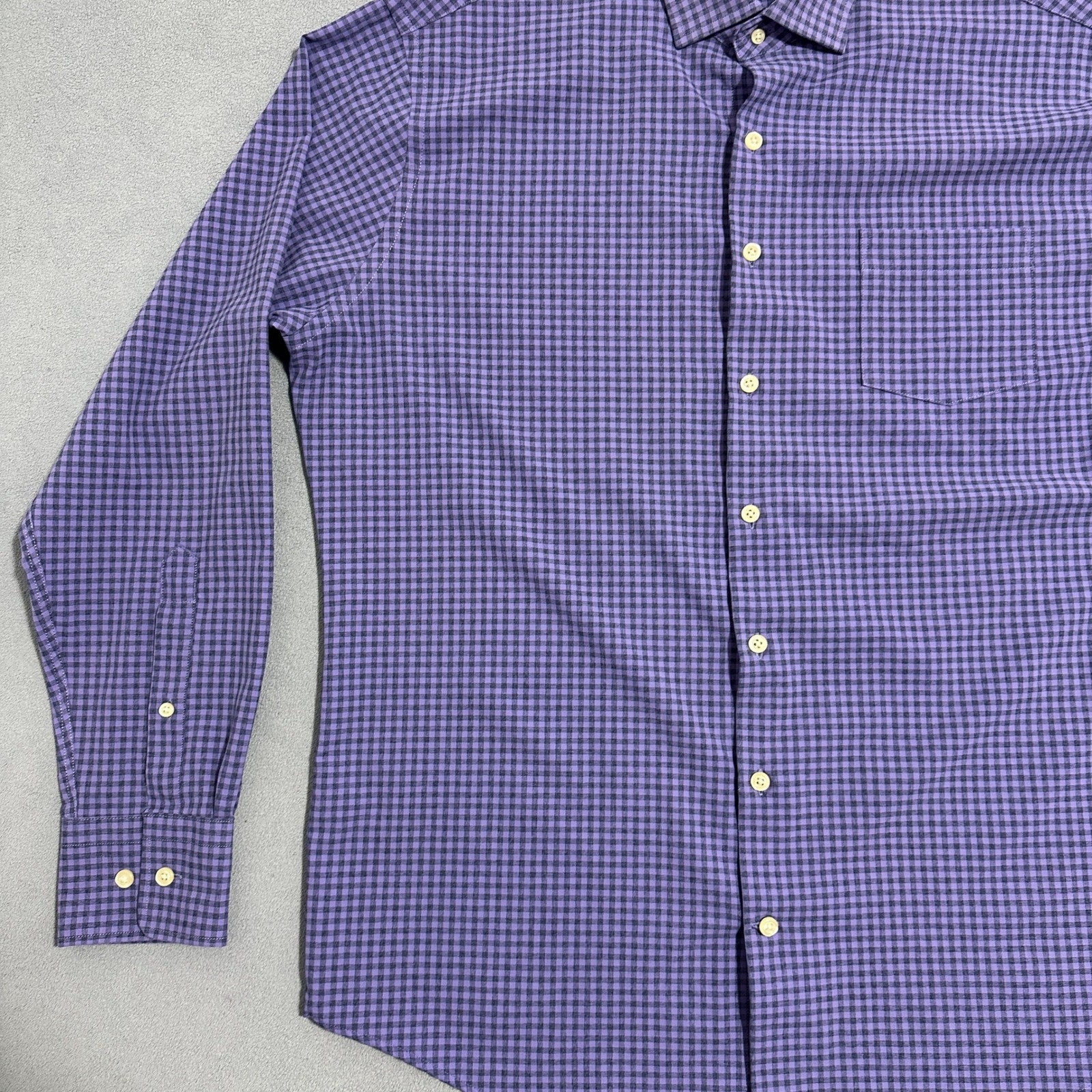 Peter Millar Gingham Check Button Down Shirt Long… - image 4