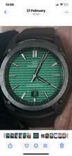 Mamba Green Dial Formex Black Leggera 43. Excellent Condition Feb 25 Plus Extra