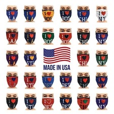 I Love My City Face Mask - Reusable, Washable USA Made! Graphic will not fade