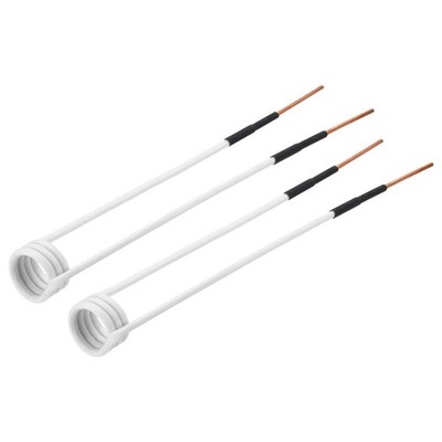 METALLIXITY Induktionsheizspule, 2 Stück 1000 W 20 mm Innendurchmesser x 23 mm Länge, weiß 