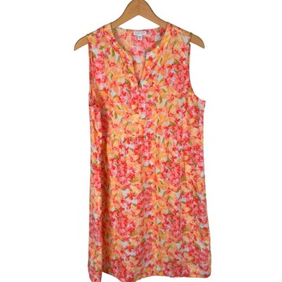 knee length dresses for ladies Coral Mini Shirtdress in Cotton Voile