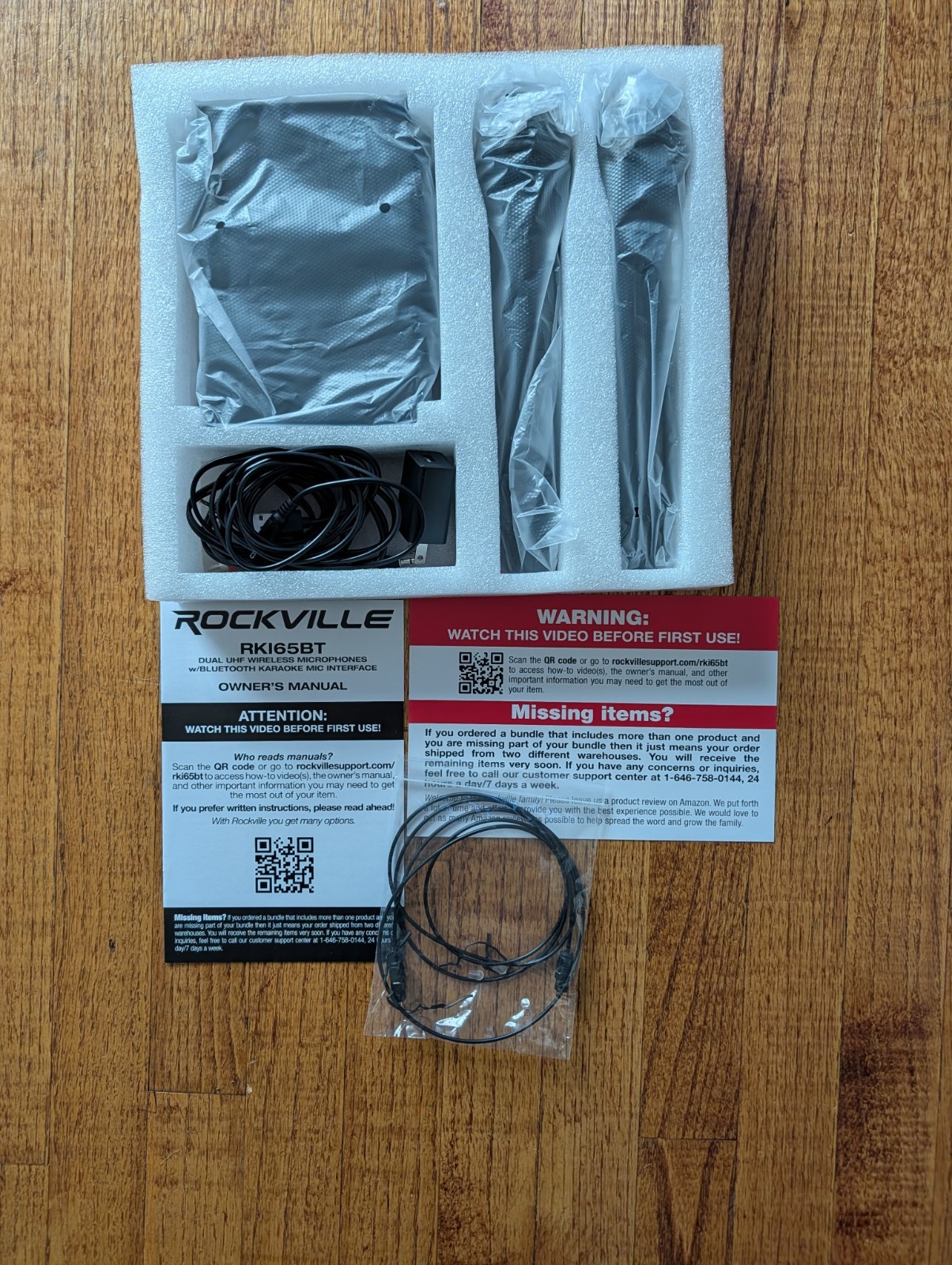 Rockville RKI65BT Dual UHF Wireless Handheld Microphones with Bluetooth