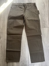 PICK SIZE - Dickies Men's Green Relaxed Fit Sanded Duck Carpenter Jean