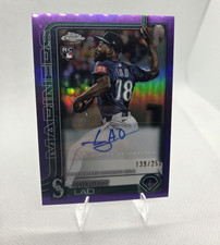 Topps 2025 Chrome Update Sauryn Lao Seattle Mariners RC Auto Purple /250 AC-SL