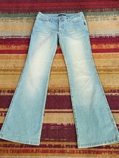 Sergio Valente acid wash light dirty denim dusty blue jeans size womens 29