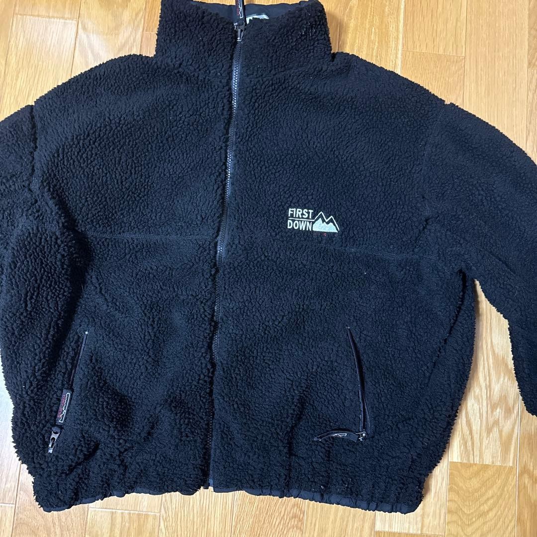 FIRST DOWN Reversible Black Down Jacket USA Men's… - image 7