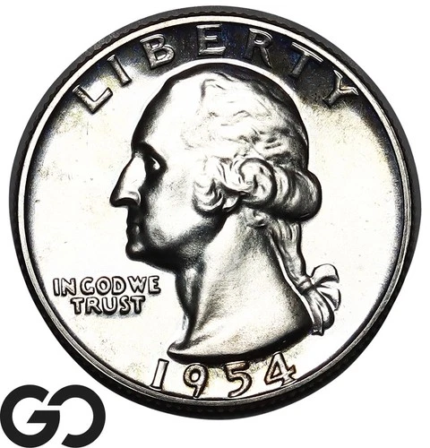 1954 Washington Quarter PROOF, Superb Gem PR++