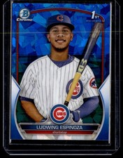 LUDWING ESPINOZA 2023 BOWMAN CHROME SAPPHIRE PROSPECTS RC CHICAGO CUBS #BCP-192