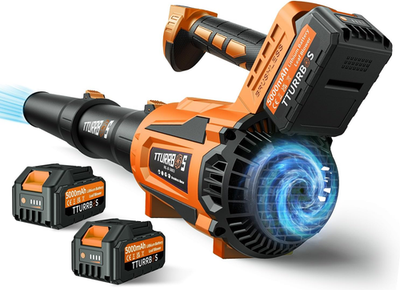 #ad Leaf Blower Cordless 650CFM Electric Leaf Blower with 2 X 5.0Ah Batteries and C $113.99