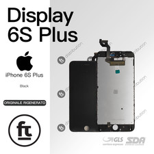 APPLE DISPLAY IPHONE 6S PLUS NERO ORIGINALE RIGENERATO SCHERMO LCD TOUCH INCELL