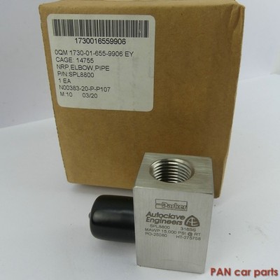 Bogenstück Parker Autoclave Engineers SPL8800, 316SS MAWP, 15.000PSI, PO-25080