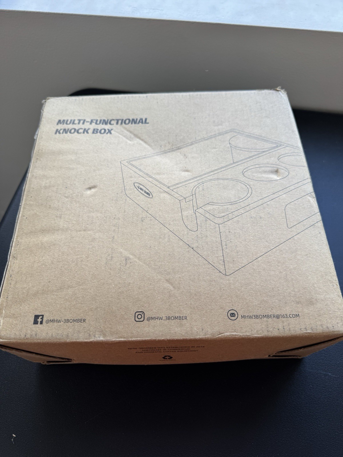 MHW-3BOMBER ESPRESSO KNOCK BOX