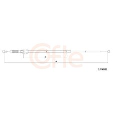 2x Handbremsseil hinten für Audi A1 GBH City GBA | 23947242