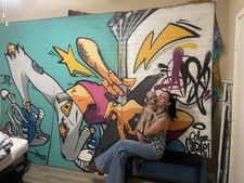 ROC*STAR-Garage panel Graffiti Art by Andrew APSE Color Cartel