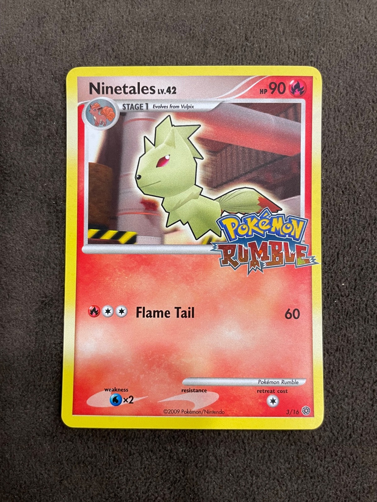 Ninetales 3/16 Pokemon Rumble Stamped 2009 Pokemon TCG English NM