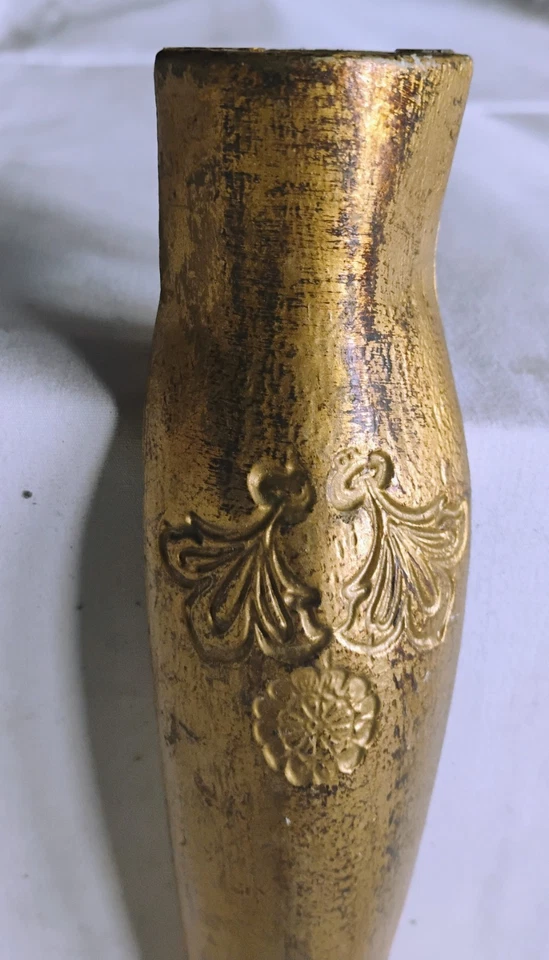 set 4 Decorative French Style Gold Furniture Legs Solid Resin 19" high - Image 2 of 4