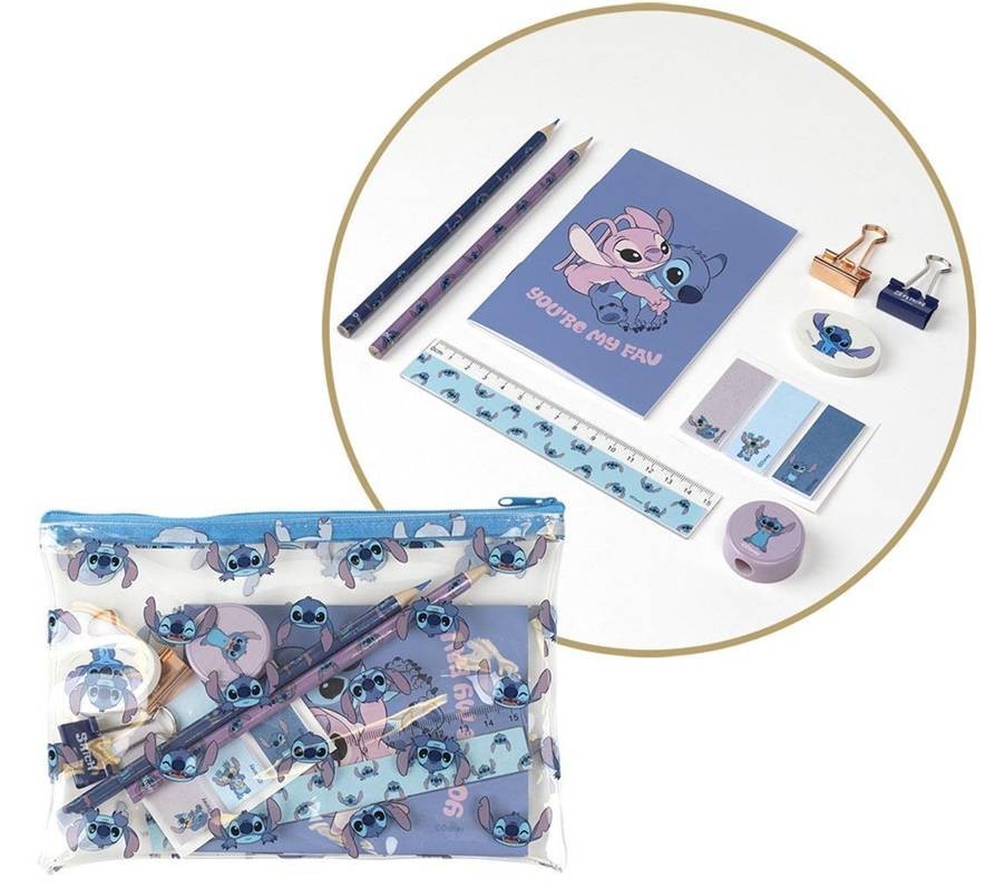 Blister scuola astuccio con accessori interni - Stitch