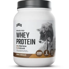 Levels Grass Fed Whey Protein Powder - Double Chocolate - 23.7oz