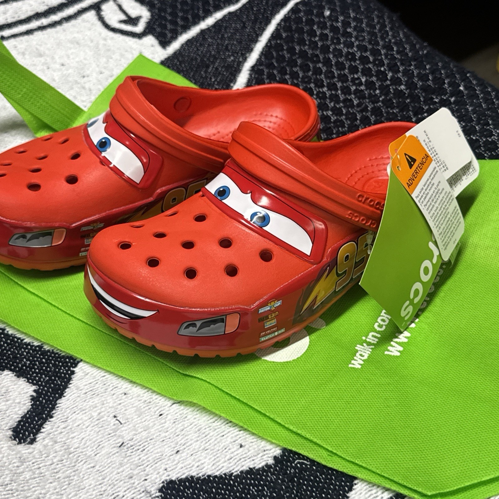 Crocs Classic Lighting McQueen J1 Brand New with Tags Fast Shipping Light up. image 2