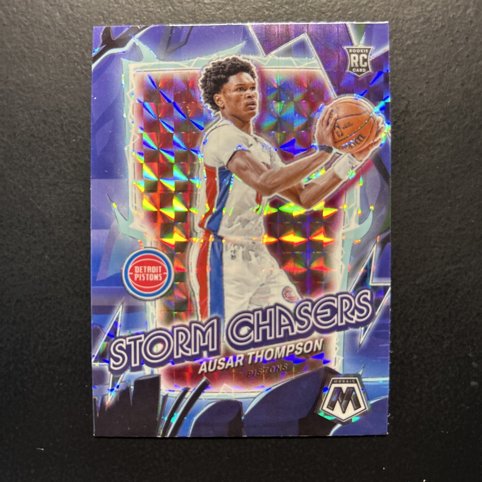 2023-24 Panini Mosaic - Storm Chasers SP #4 Ausar Thompson Rookie RC