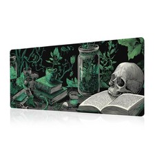 Dark Academia Gaming Mouse Pad Abstract Black Mouse Pad 31.5x11.8 Inch Mystic...