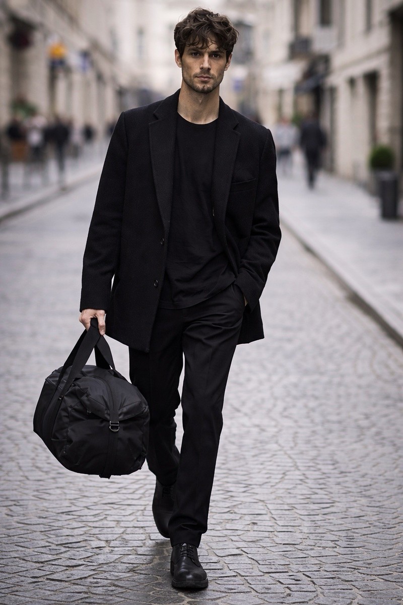 Alexander Wang Black Large Nylon Duffel Bag Compartments Pockets
