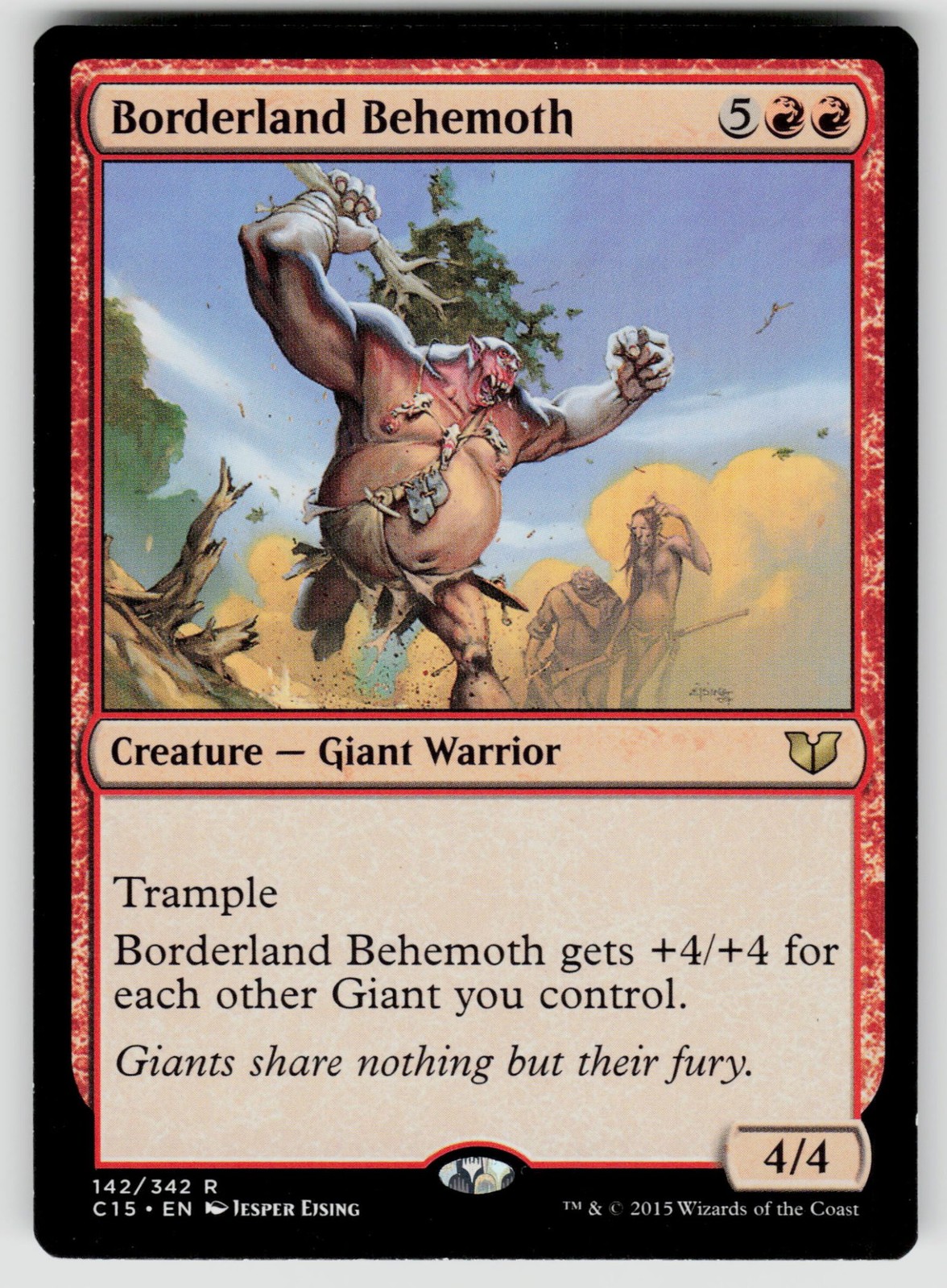 Borderland Behemoth 142 Magic Commander 2015