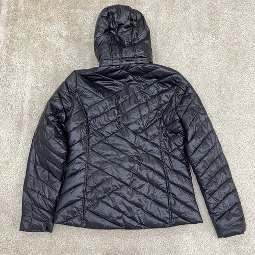 Tek Gear Warm Tek Hooded Quilted Puffer Jacket Coat Black Women’s Size Large - Picture 20 of 22
