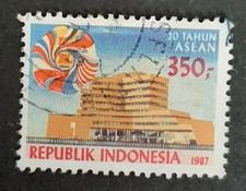 Indonesia: 1987 - 350Rp Association of South-East Asian Nations, ASEAN - Used