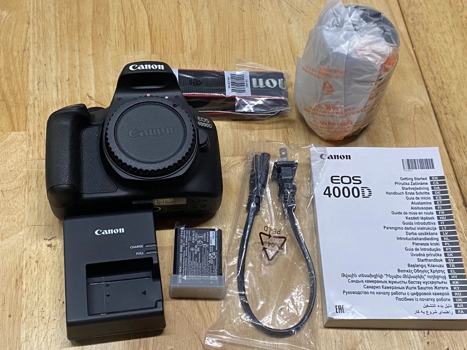 Canon EOS 4000D DSLR Camera EF-S 18-55 mm f/3.5-5.6 III Lens - Image 2 of 3