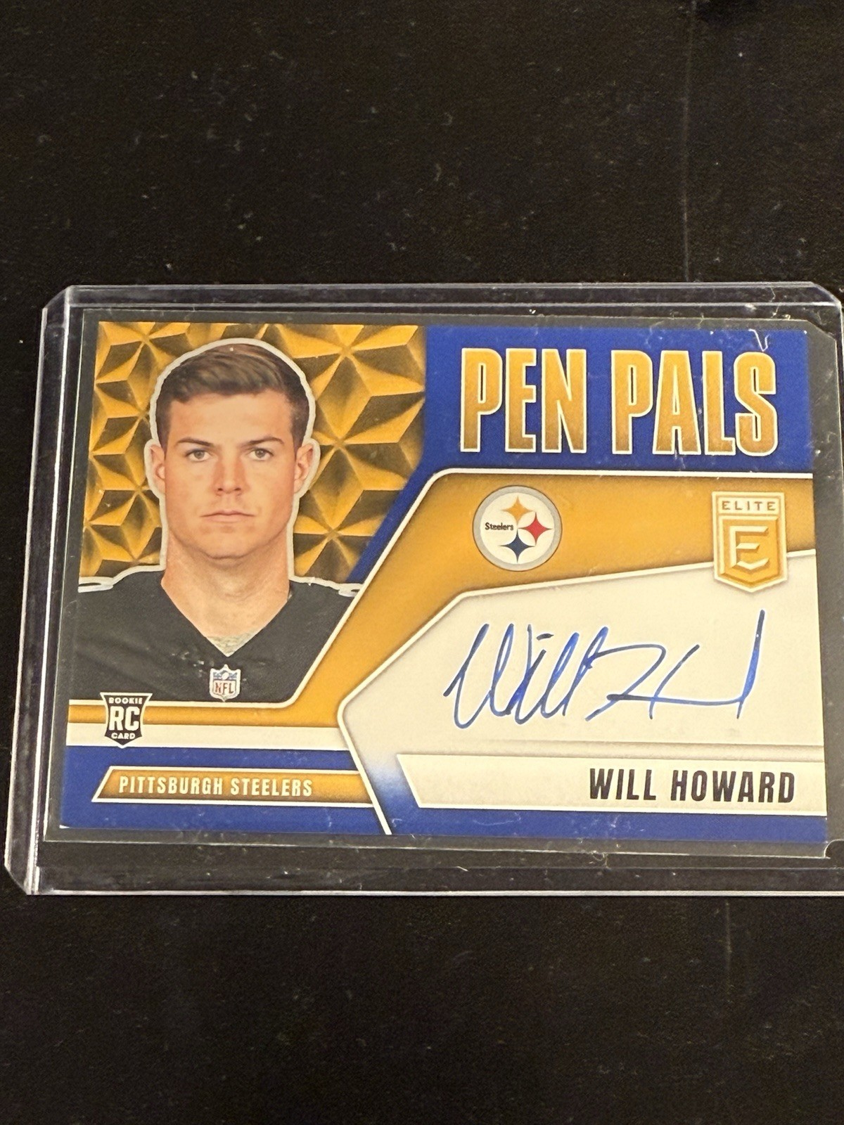 2025 Panini Donruss Elite Will howard Pen Pals Rookie Autograph Blue Y518