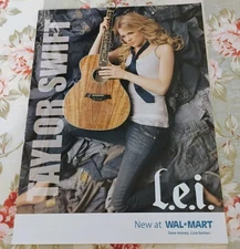 Taylor Swift Print Ad L.e.i. Jeans