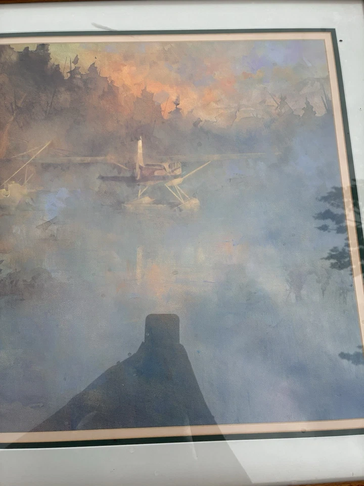 Arte de pared creativo enmarcado decorativo de pesca con mosca multicolor Foto 3 de 3