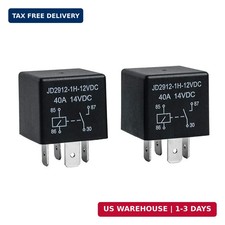 2 Pack Car Relay 4 Pin 12V 40 Amp 40A 14VDC, Car Relay Switch Auto Switches 