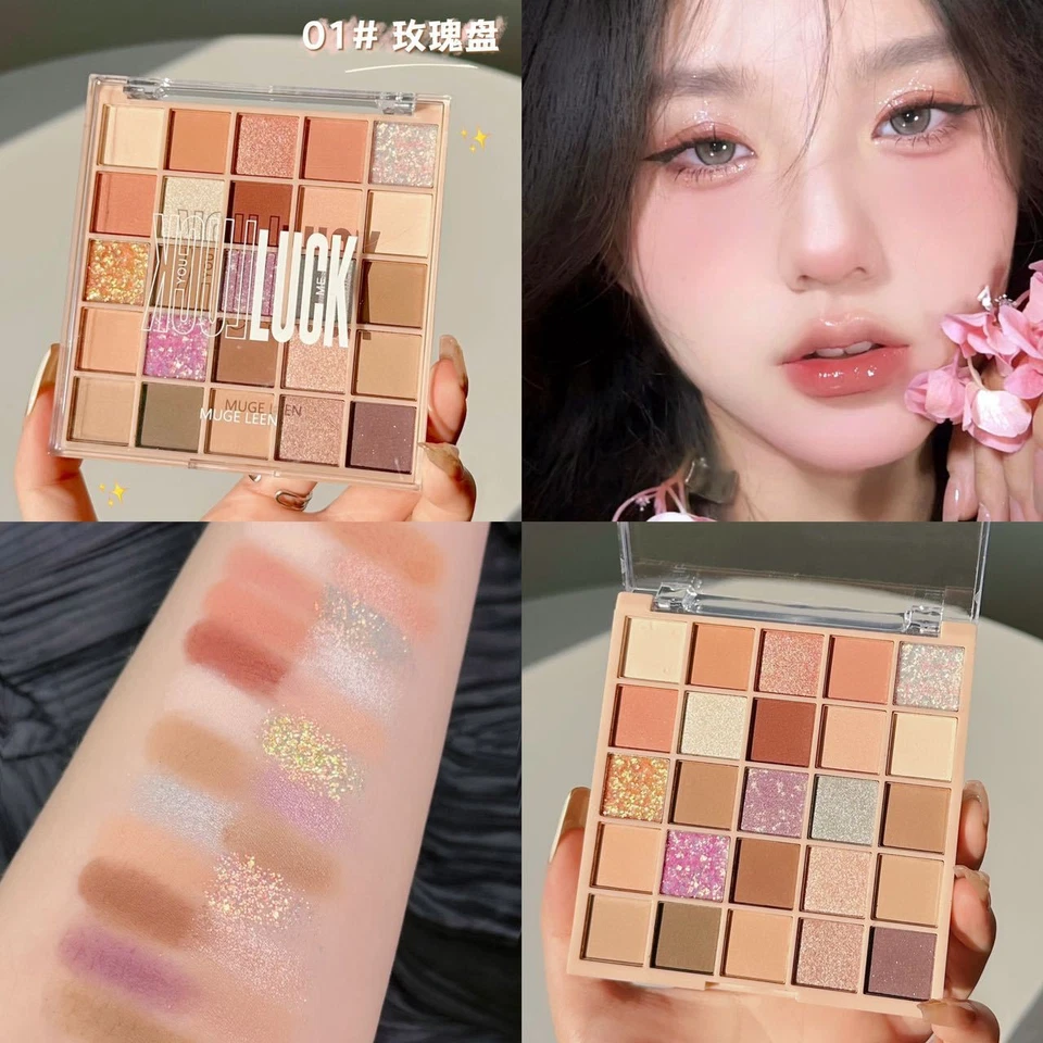 New 25-Color Eyeshadow Palette Matte Glitter Travel-Friendly - Image 4 of 4