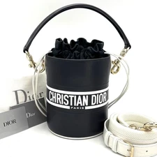 CHRISTIAN DIOR Shoulder Bag: Vibe Micro Bucket 2WAY S6250OSGQ Navy  w/strap;01