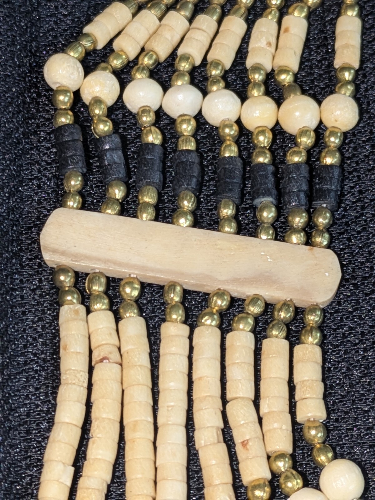 Native American Choker Bib Statement Necklace Bon… - image 11