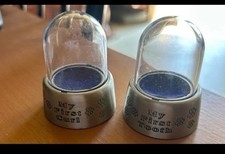 My 1st Tooth My 1st Curl Displays Silver Plate Glass Tops