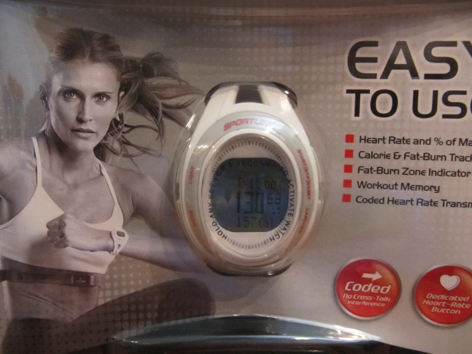  Monitor de ritmo cardíaco codificado Sportsline Cardio 660 para mujer nuevo en caja Foto 2 de 4