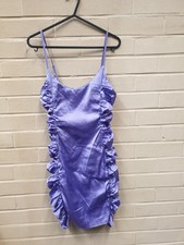 Missguided Women's Ruffle Purple Strappy Party Dress UK 8, EUR 36