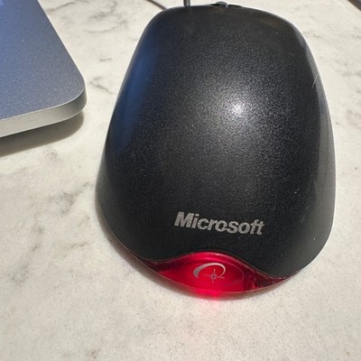 Genuine Microsoft Wheel Mouse Optical USB X802382 1.1A OEM Black TESTED 72'' Cord