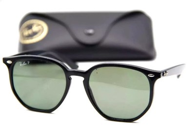 New RAY-BAN Sunglasses RB 4306 601/9A 54-19 145 Black Frames Grey Polarized Lens