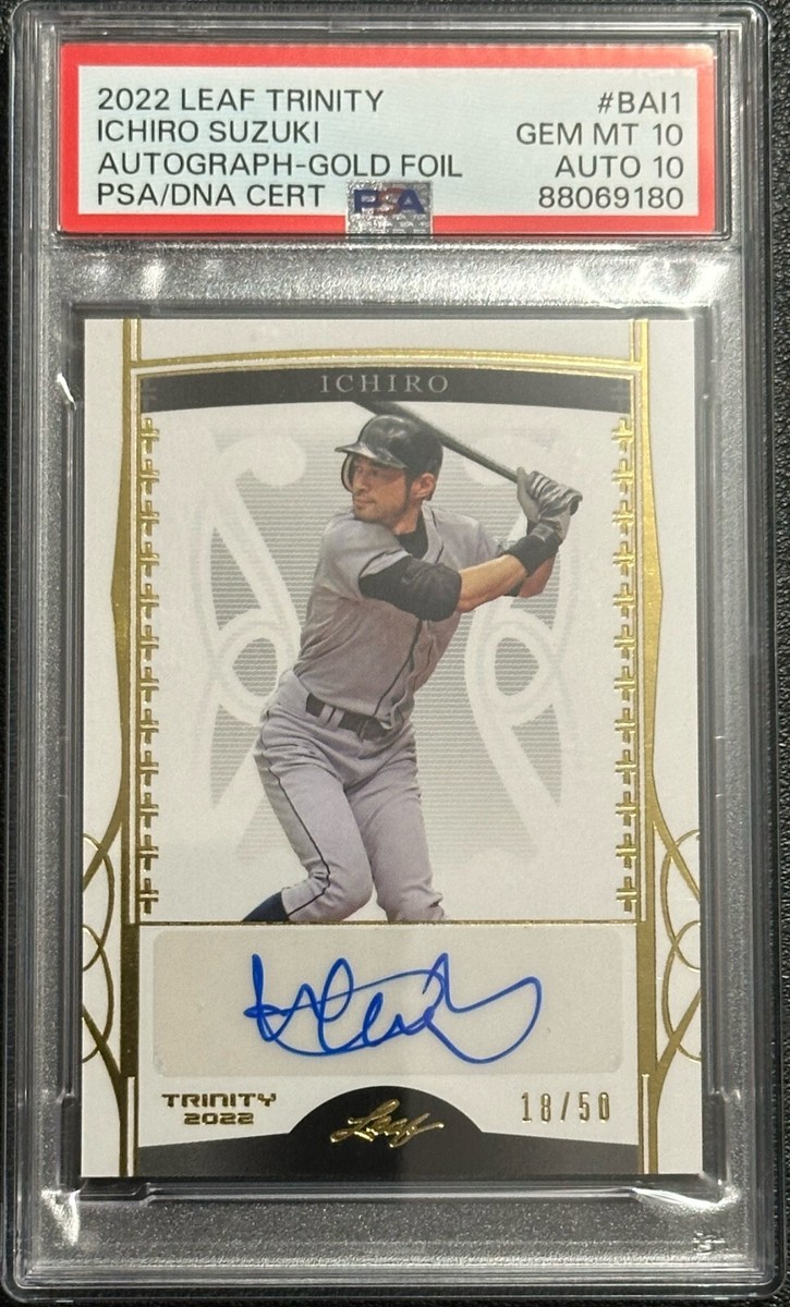 50枚限定 2022 Leaf Trinity イチロー 直筆サインカード 50枚限定 2022 Leaf Trinity イチロー 直筆サインカード
