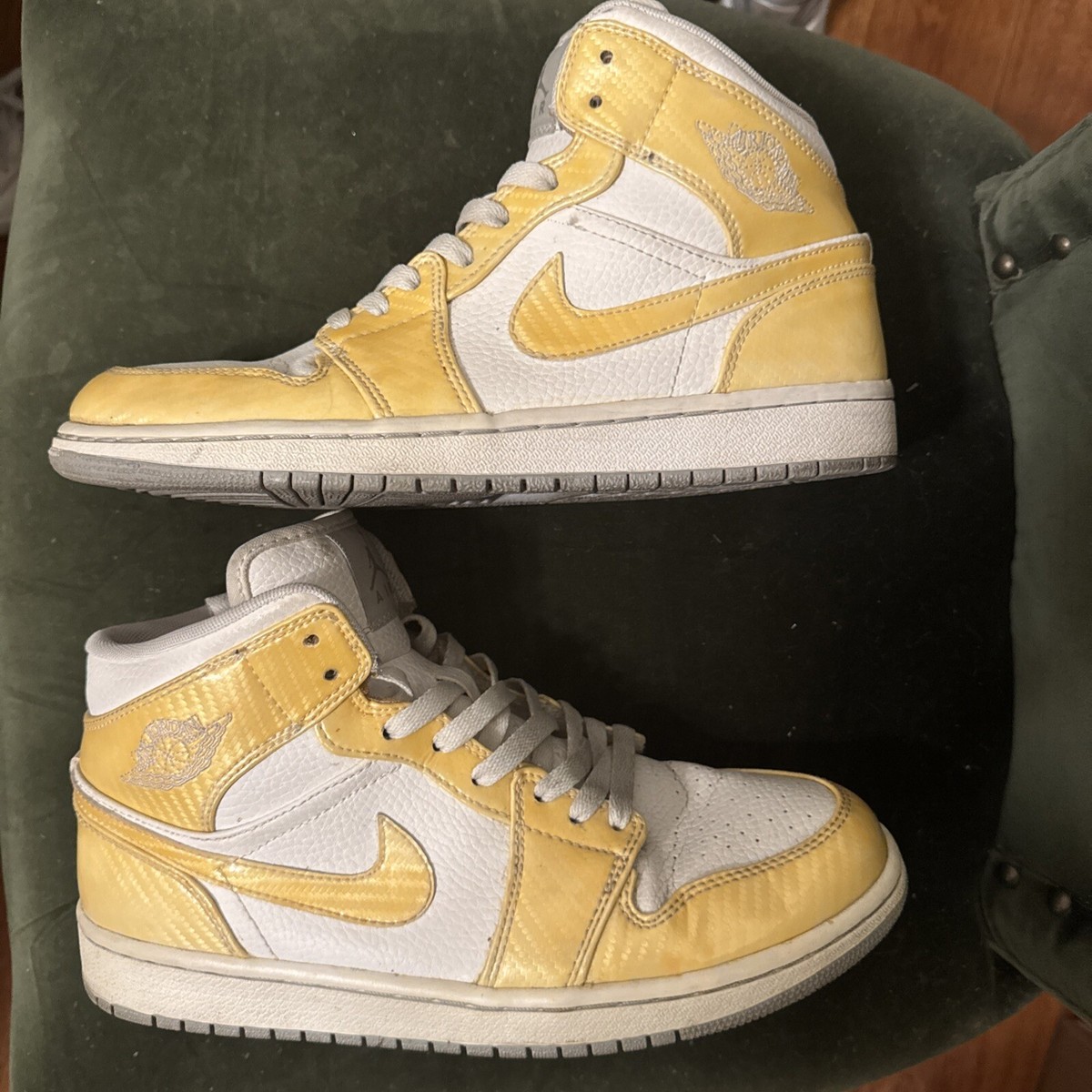 エアジョーダン Nike Air Jordan 1 Phat White Wolf Grey Size 9.5 Sneakers Shoes