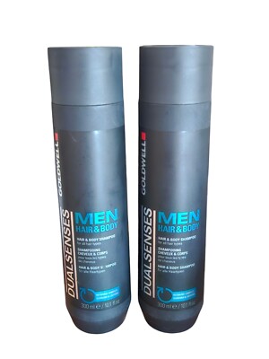 Goldwell Dualsenses Men Hair & Body Shampoo 10.1 Fl. oz / 300ml (LOT OF 2)