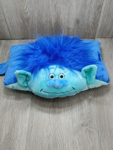 Pillow Pet Trolls blue Plush toy bedtime pal medium size clean no holes! - Picture 8 of 9