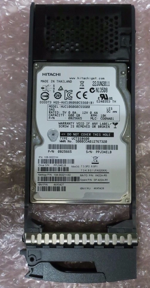 Netapp SP-422A-R5 600GB 10K 2.5" SAS for DS2246 SP-422A-R6 X90-422A-R6 - Image 4 of 4